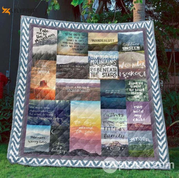 Take Me To The Mountains 3D Customized Quilt