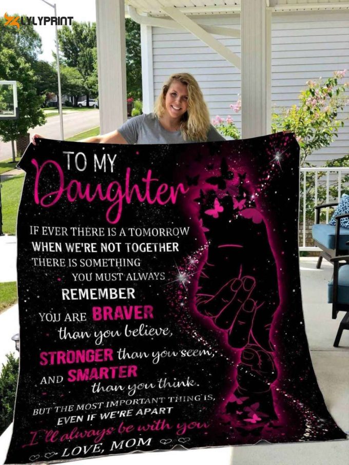 To My Daughter Lover 3D Customized Quilt