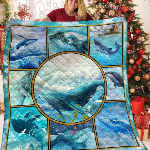 Whale 3D Customized Quilt