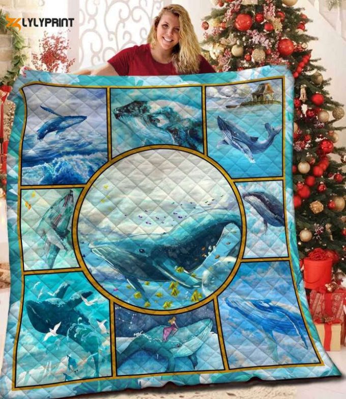 Whale 3D Customized Quilt