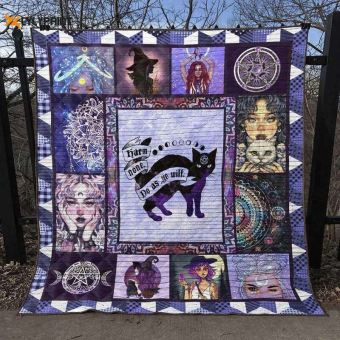 Wicca Wicca Mas Cot Lover 3D Customized Quilt