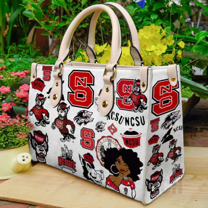 NC State Wolfpack Leather Handbag 1