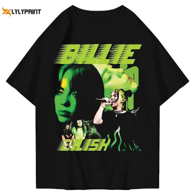 Billie Eilish Shirt, Vintage Billie Eilish Shirt, Billie Eilish Tshirt, Vintage 90s Bootleg T-shirt, Billie Eilish Merch