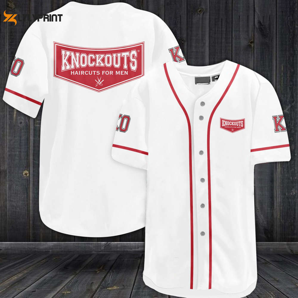 Knock Out K.O All Over Print Unisex Baseball Jersey Knock Out K.O All Over Print Unisex Baseball Jersey