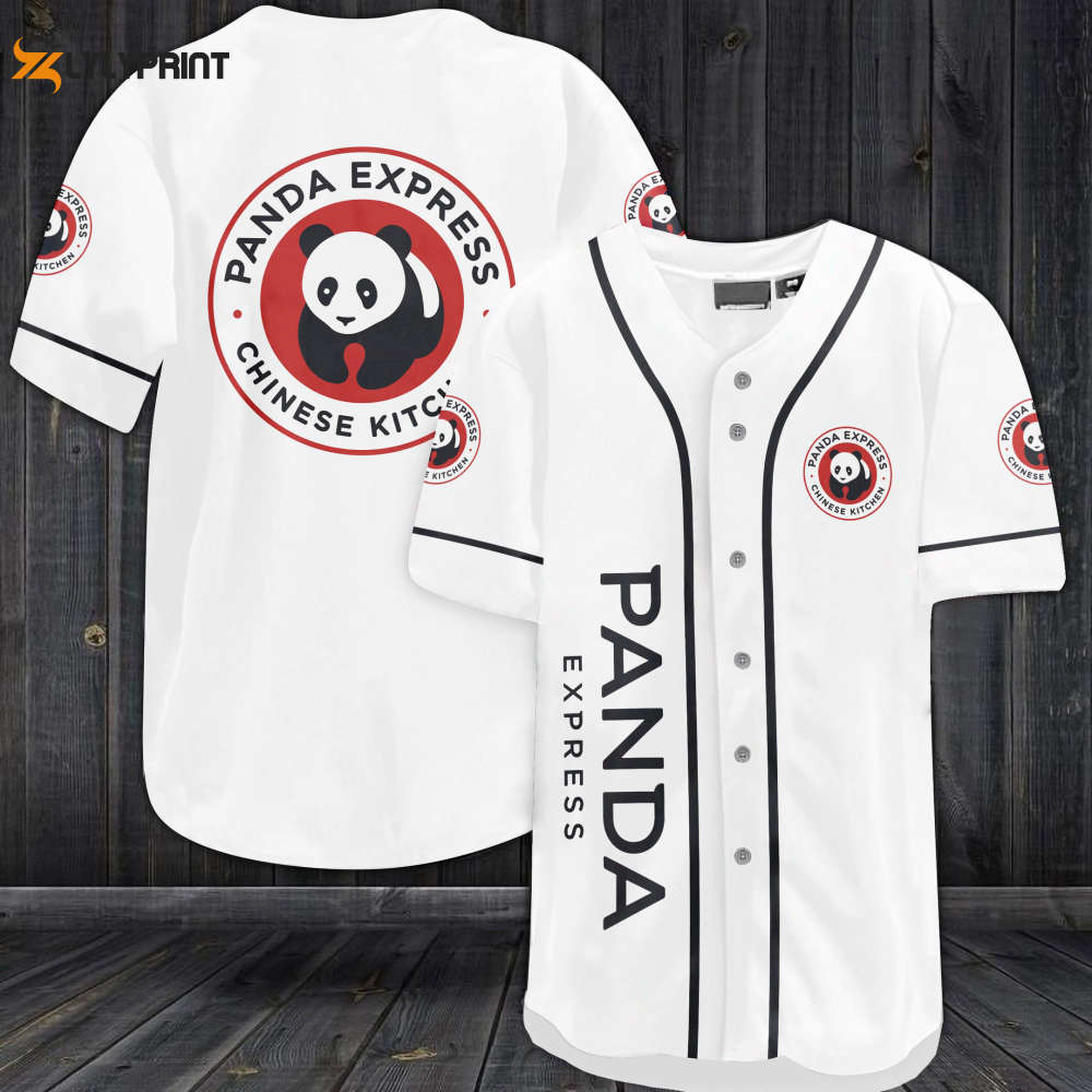 Panda Express Baseball Jersey -White Panda Express Baseball Jersey -White