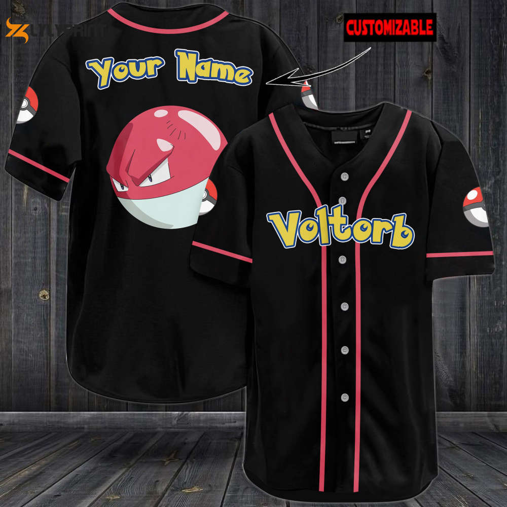 Personalized Voltorb Baseball Jersey Personalized Voltorb Baseball Jersey
