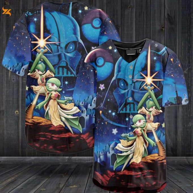Gardevoir All Over Print 3D Baseball Jersey – Gift for Men Women