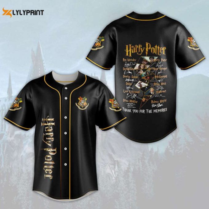 Harry Potter All Character Signatures Baseball Jersey