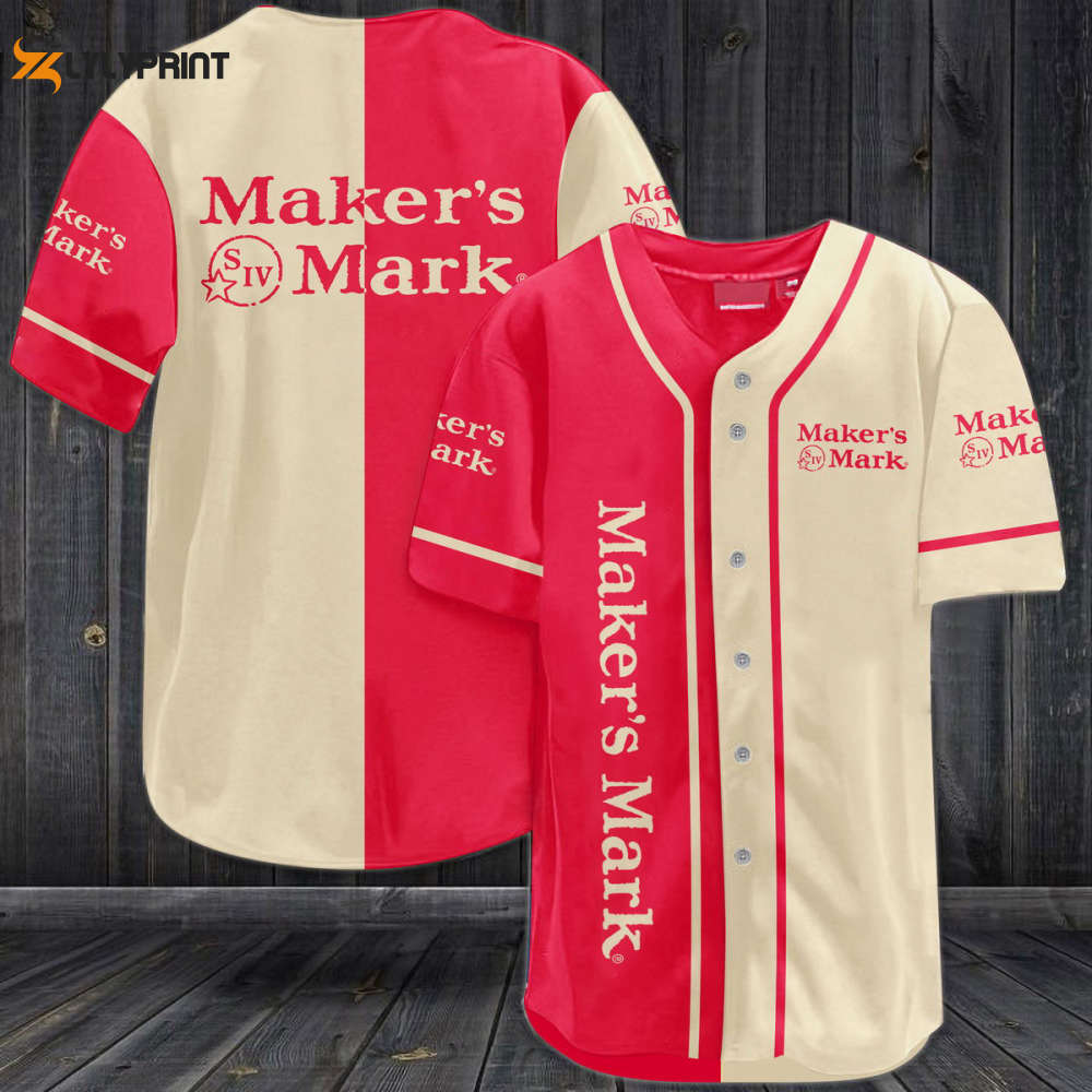 Maker’s Mark Whiskey Baseball Jersey Maker’s Mark Whiskey Baseball Jersey