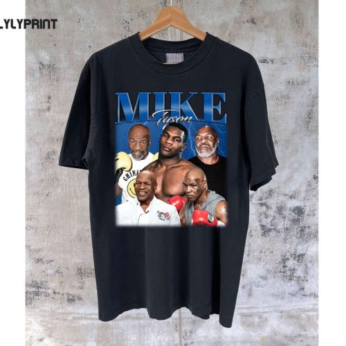 Mike Tyson T-Shirt: Sports Gift for College Casual Style Adult Tees & Sweaters