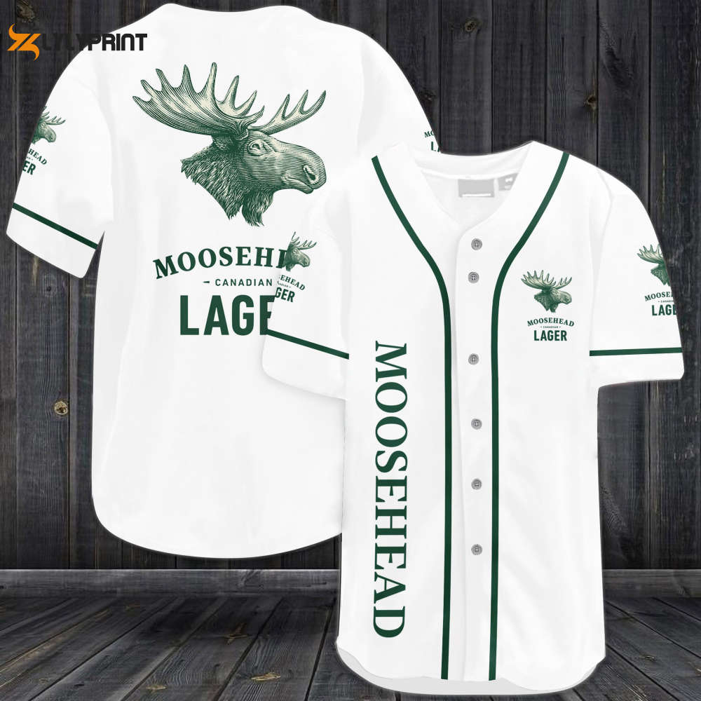 Moosehead Lager Baseball Jersey – Gift for Men Women Moosehead Lager Baseball Jersey – Gift for Men Women