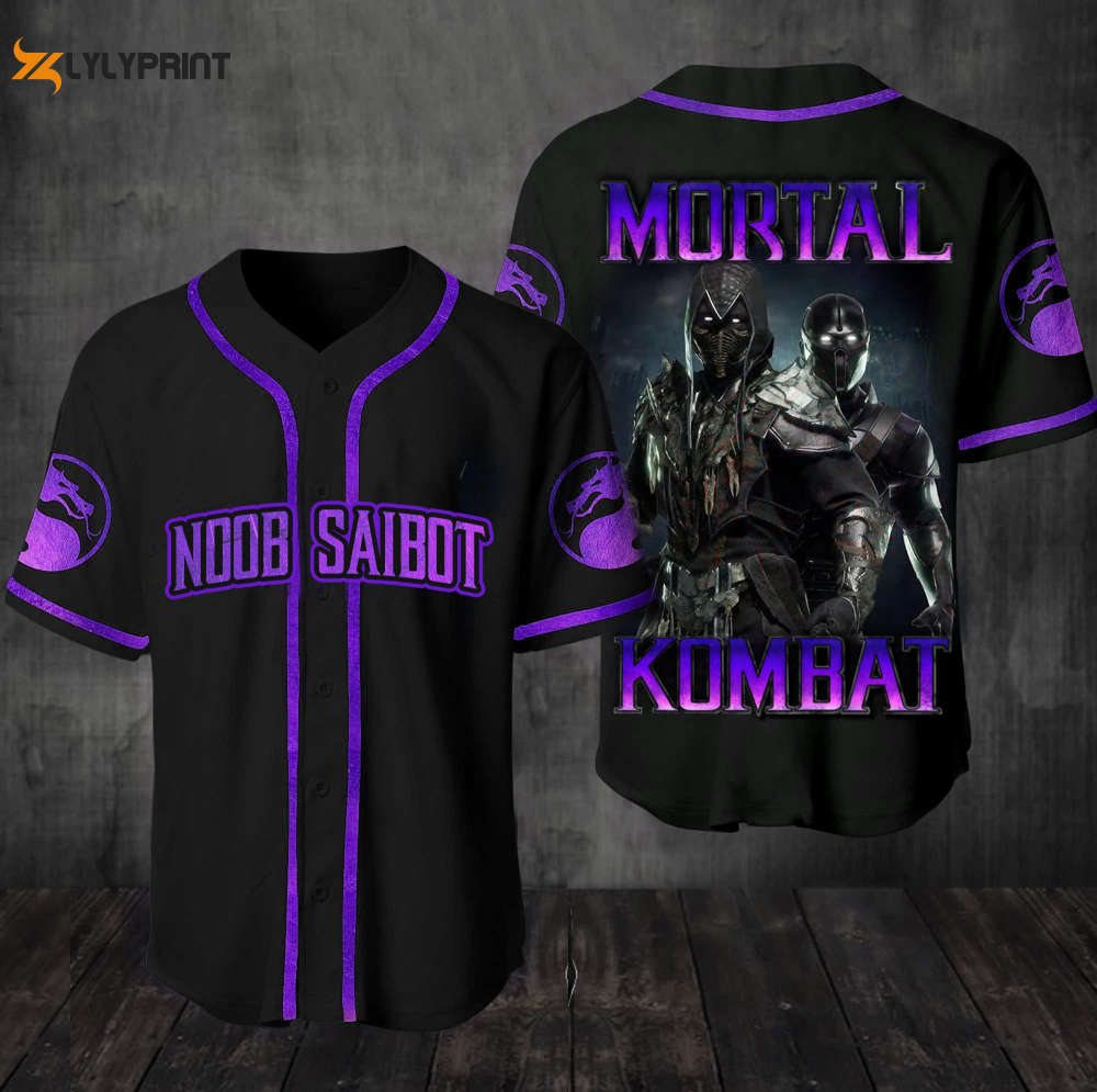 Noob Saibot Mortal Kombat All Over Print Unisex Baseball Jersey Noob Saibot Mortal Kombat All Over Print Unisex Baseball Jersey