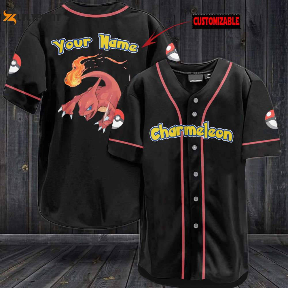 Personalized Charmeleon Baseball Jersey – Gift for Men Women Personalized Charmeleon Baseball Jersey – Gift for Men Women