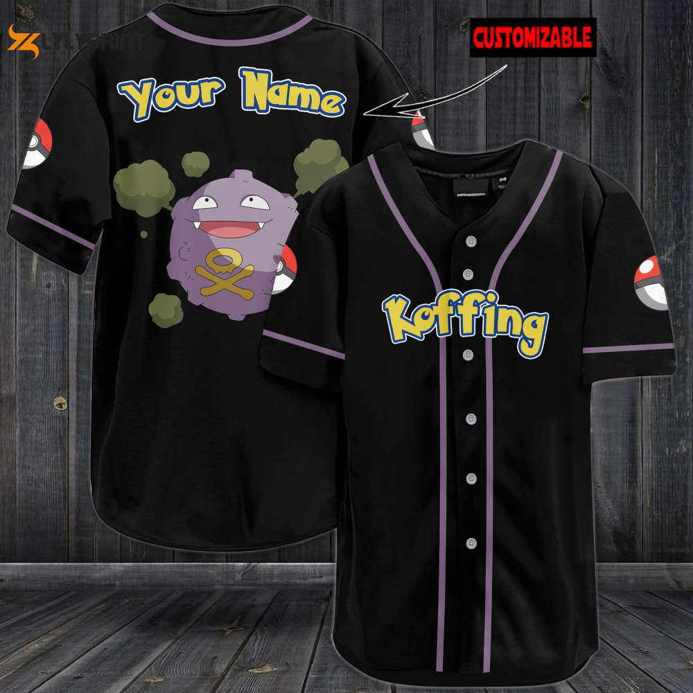 Personalized Koffing Baseball Jersey Personalized Koffing Baseball Jersey