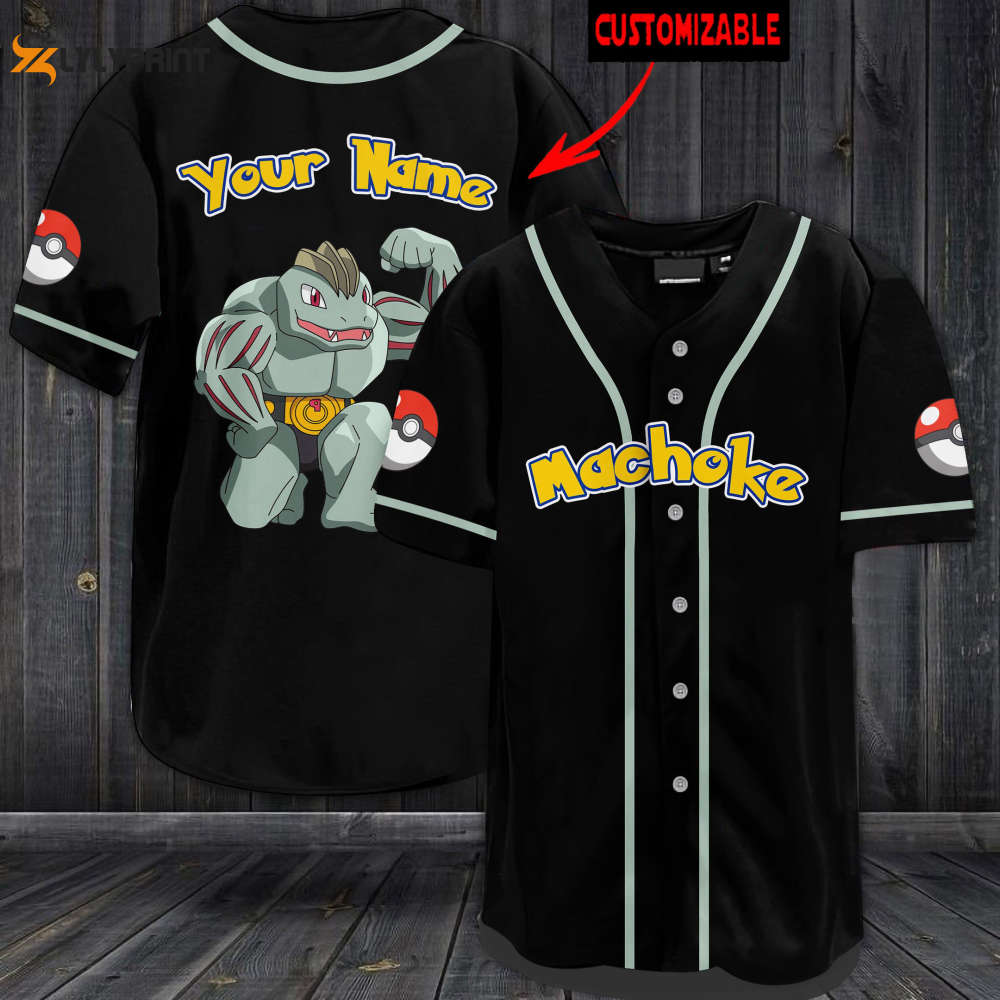 Personalized Machoke Baseball Jersey Personalized Machoke Baseball Jersey