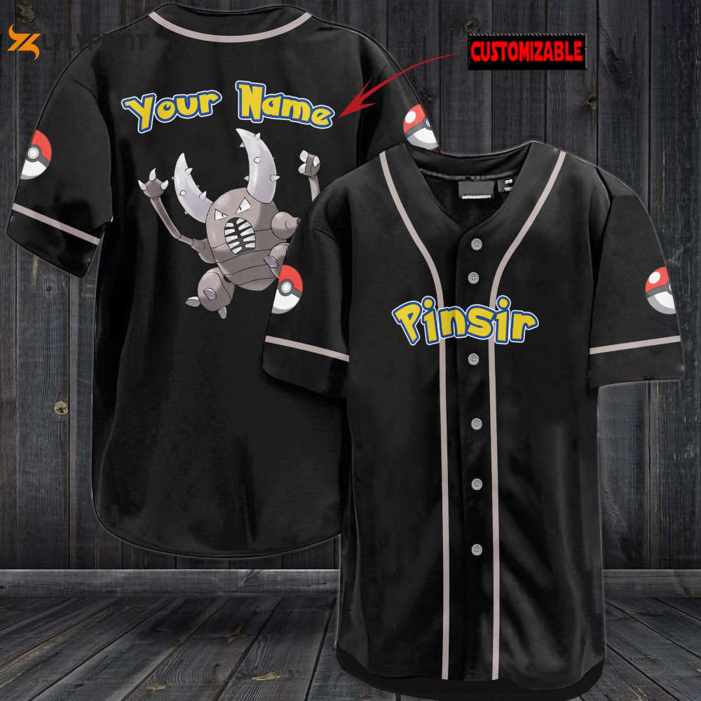 Personalized Pinsir Baseball Jersey Personalized Pinsir Baseball Jersey