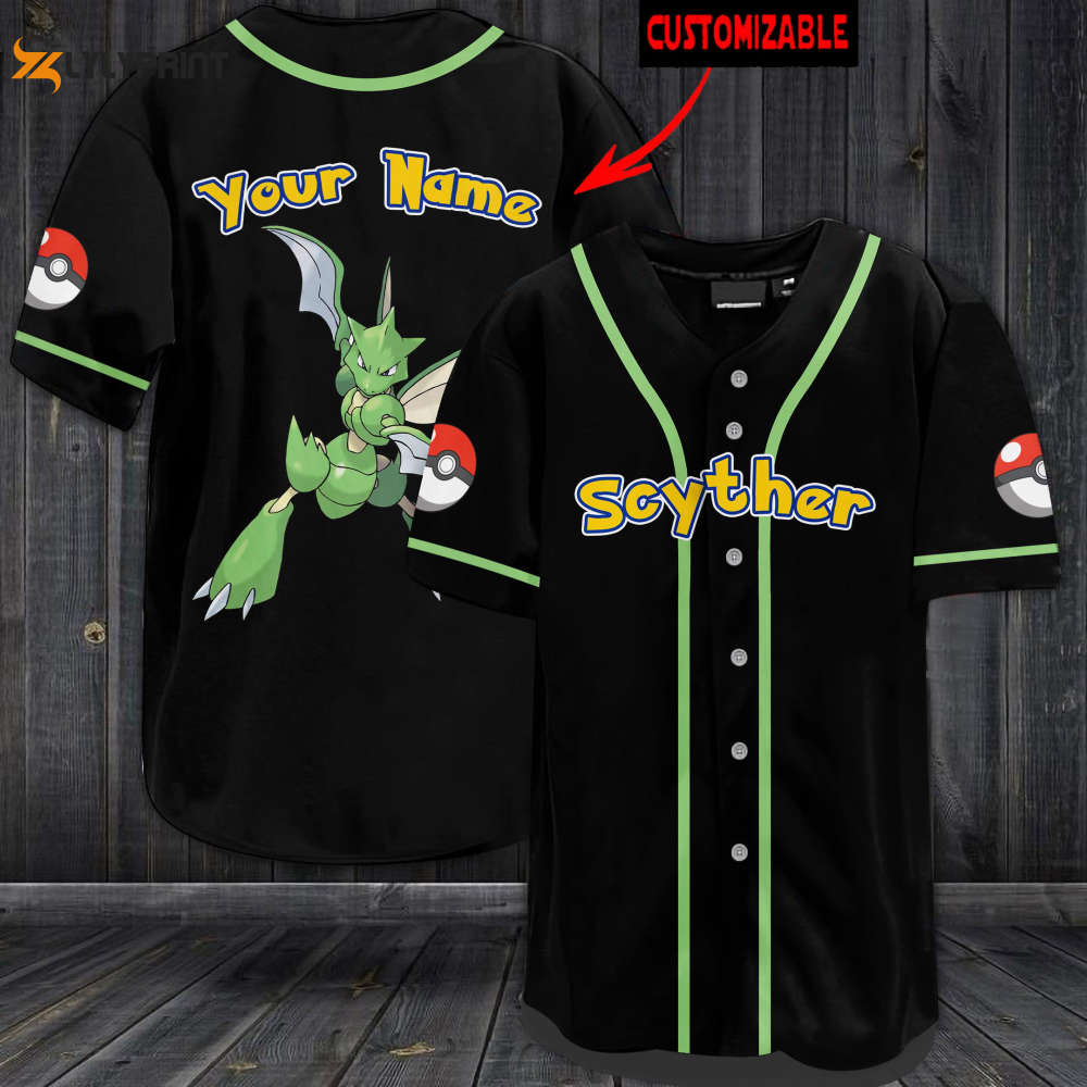 Personalized Scyther Baseball Jersey Personalized Scyther Baseball Jersey