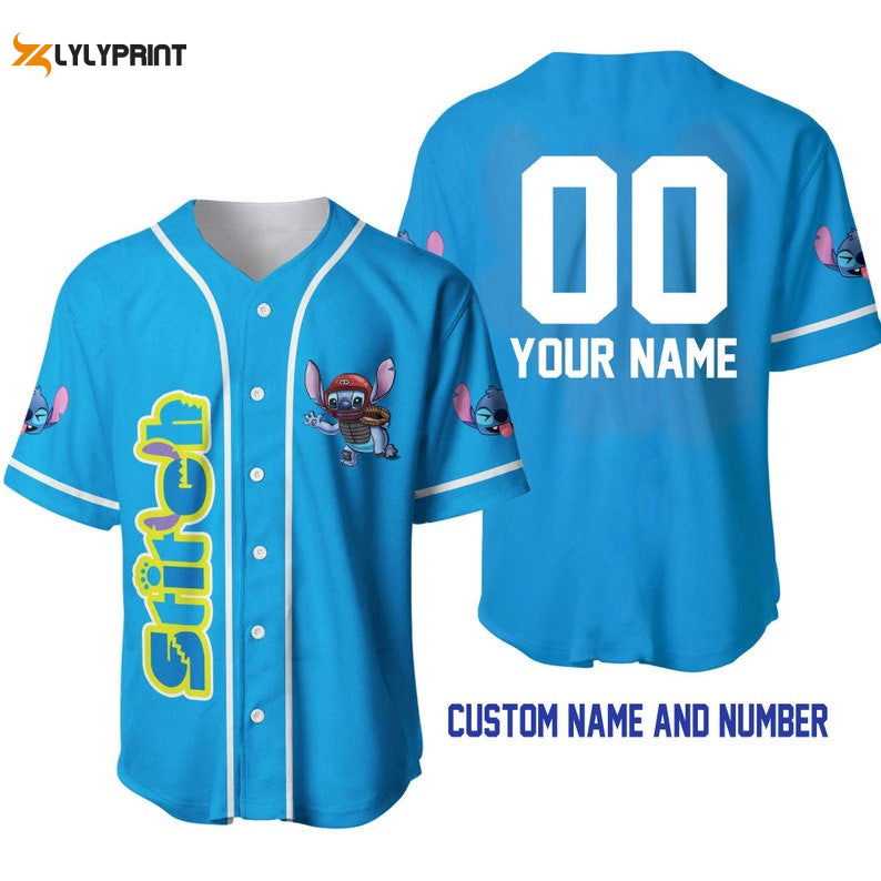 Personalized Stitch The Catcher All Over Print Baseball Jersey Personalized Stitch The Catcher All Over Print Baseball Jersey