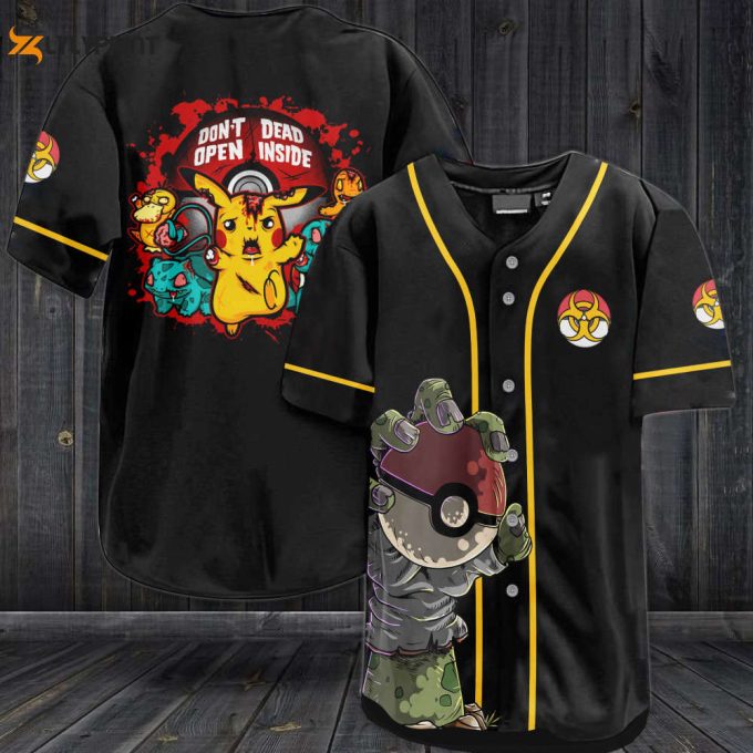 Pokemon Don’t Dead Open Inside Baseball Jersey