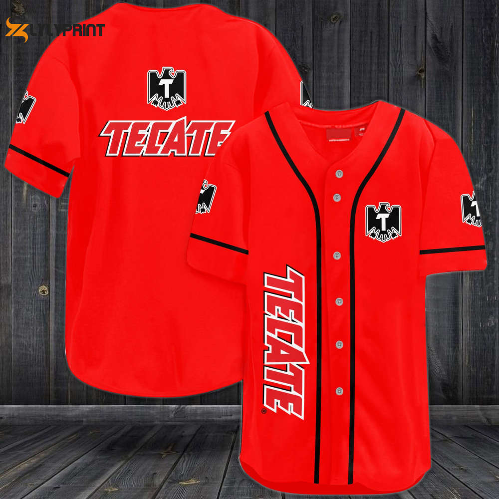 Tecate All Over Print Unisex Baseball Jersey Tecate All Over Print Unisex Baseball Jersey