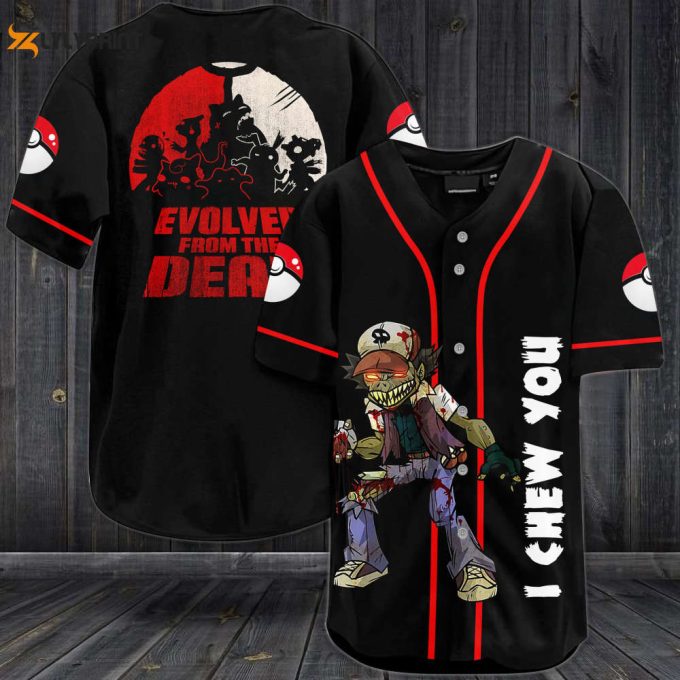 Zombie Satoshi I Chew You Evolver From The Death Baseball Jersey – Gift for Men Women