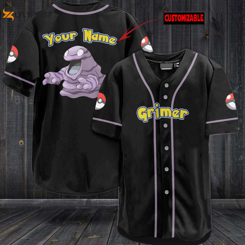 Personalized Grimer Baseball Jersey Personalized Grimer Baseball Jersey
